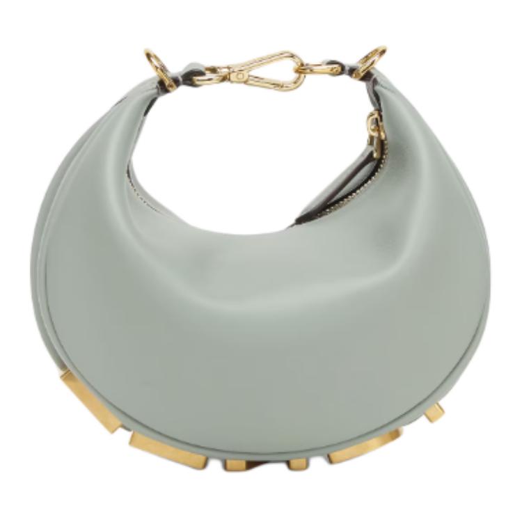 FENDI Кожаная сумка хобо мини женская матча грин
FENDI Кожаная сумка хобо мини женская матча грин