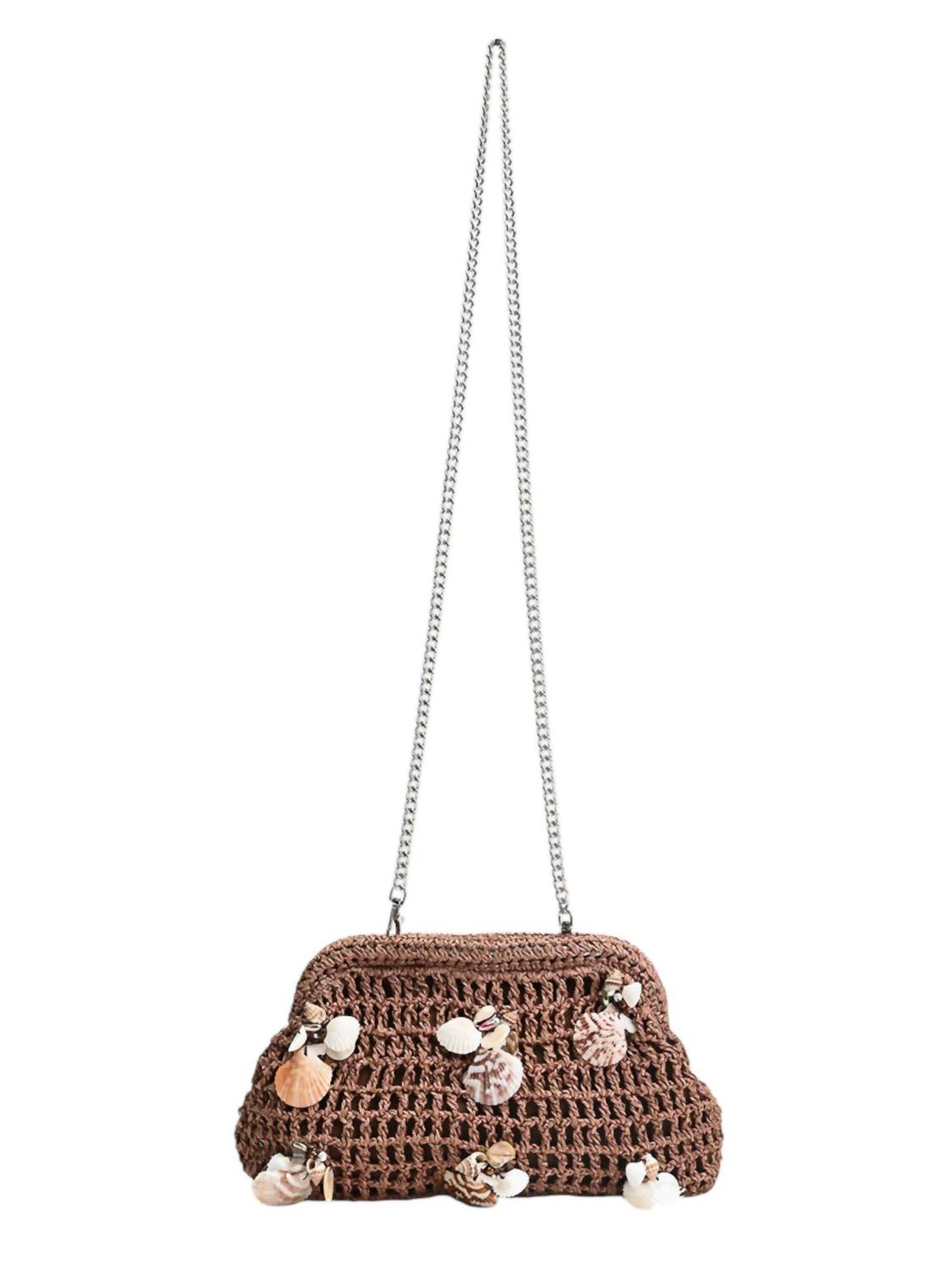 Женская коричневая клатч-ракушка с кружевом AMERICA & BEYOND
Женская коричневая клатч-ракушка с кружевом AMERICA & BEYOND