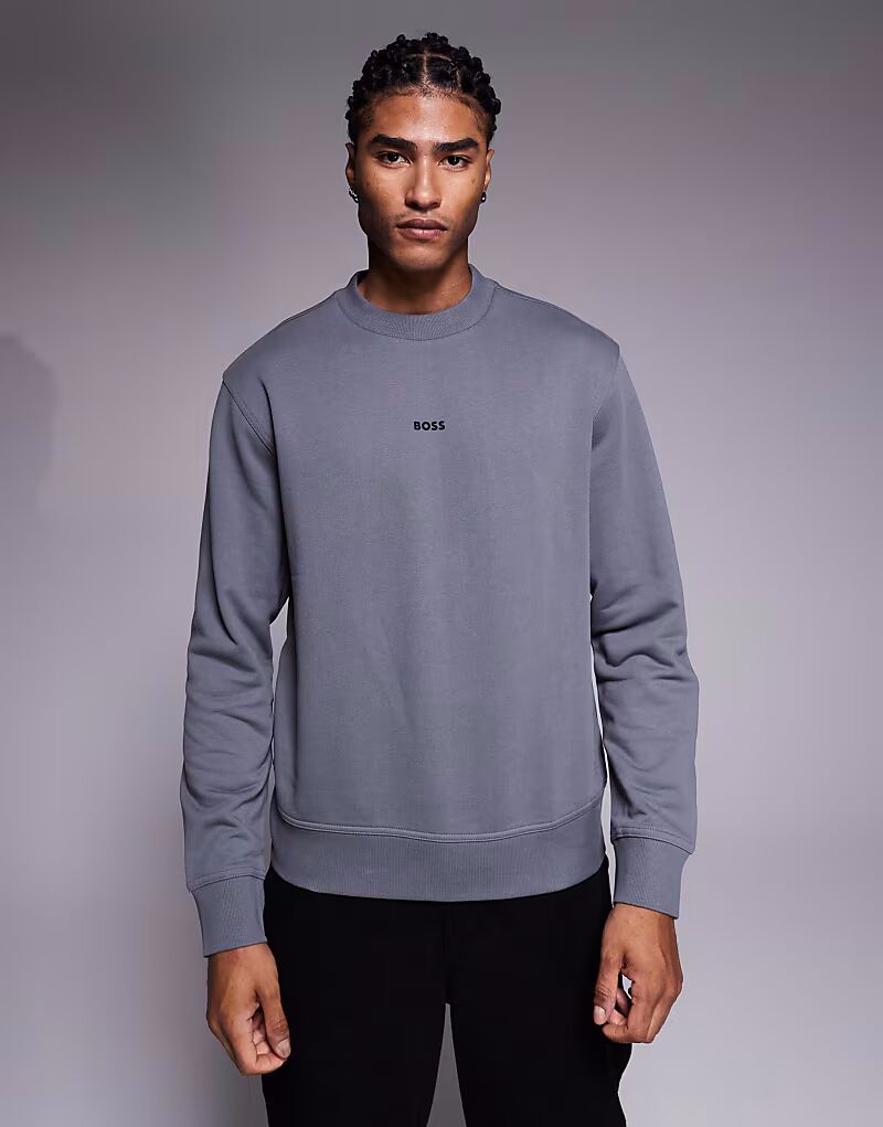 Толстовка свободного кроя с центральным логотипом WeSmallcrew темно-серого цвета Boss Orange
Толстовка свободного кроя с центральным логотипом WeSmallcrew темно-серого цвета Boss Orange