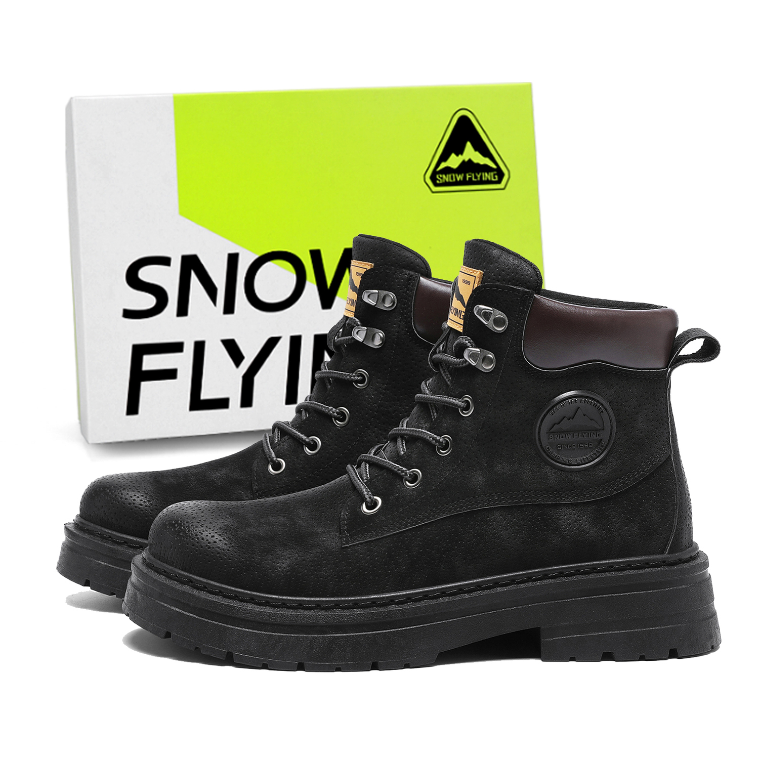 SNOW FLYING Черные короткие ботинки мартин, цвет Black
SNOW FLYING Черные короткие ботинки мартин, цвет Black