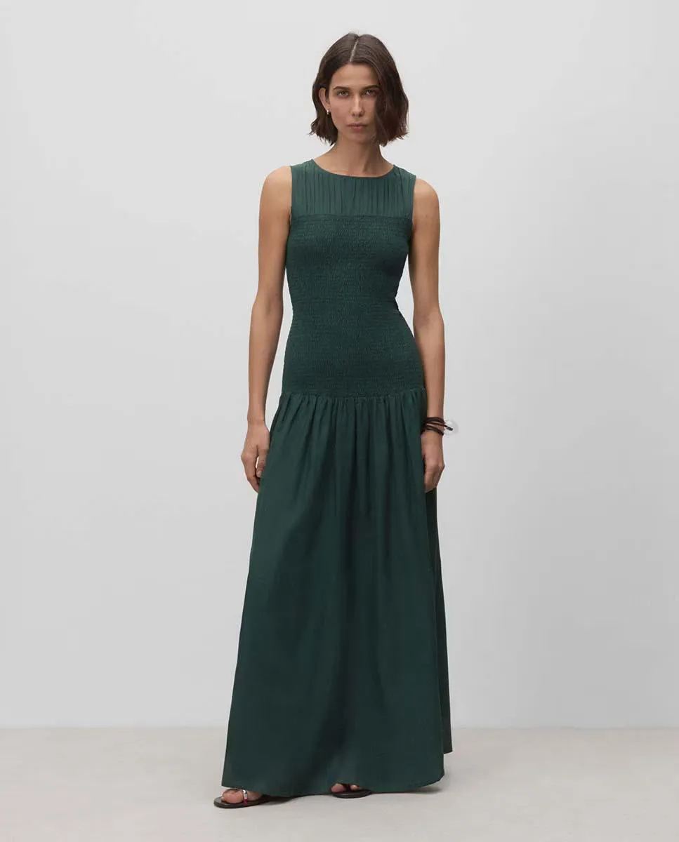Длинное платье из трикотажа со сборками Simorra, зеленый
Длинное платье из трикотажа со сборками Simorra, зеленый