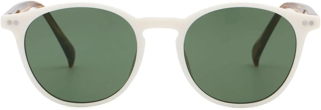 Круглые солнцезащитные очки для мужчин и женщин с защитой от УФ-излучения UV400, модные солнцезащитные очки в оправе из ацетата с дужками LIGOES, White Pattern Green
Круглые солнцезащитные очки для мужчин и женщин с защитой от УФ-излучения UV400, модные солнцезащитные очки в оправе из ацетата с дужками LIGOES, White Pattern Green