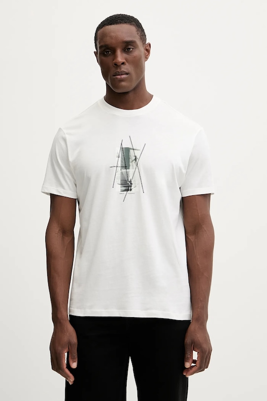 Хлопковая футболка Armani Exchange, белый
Хлопковая футболка Armani Exchange, белый