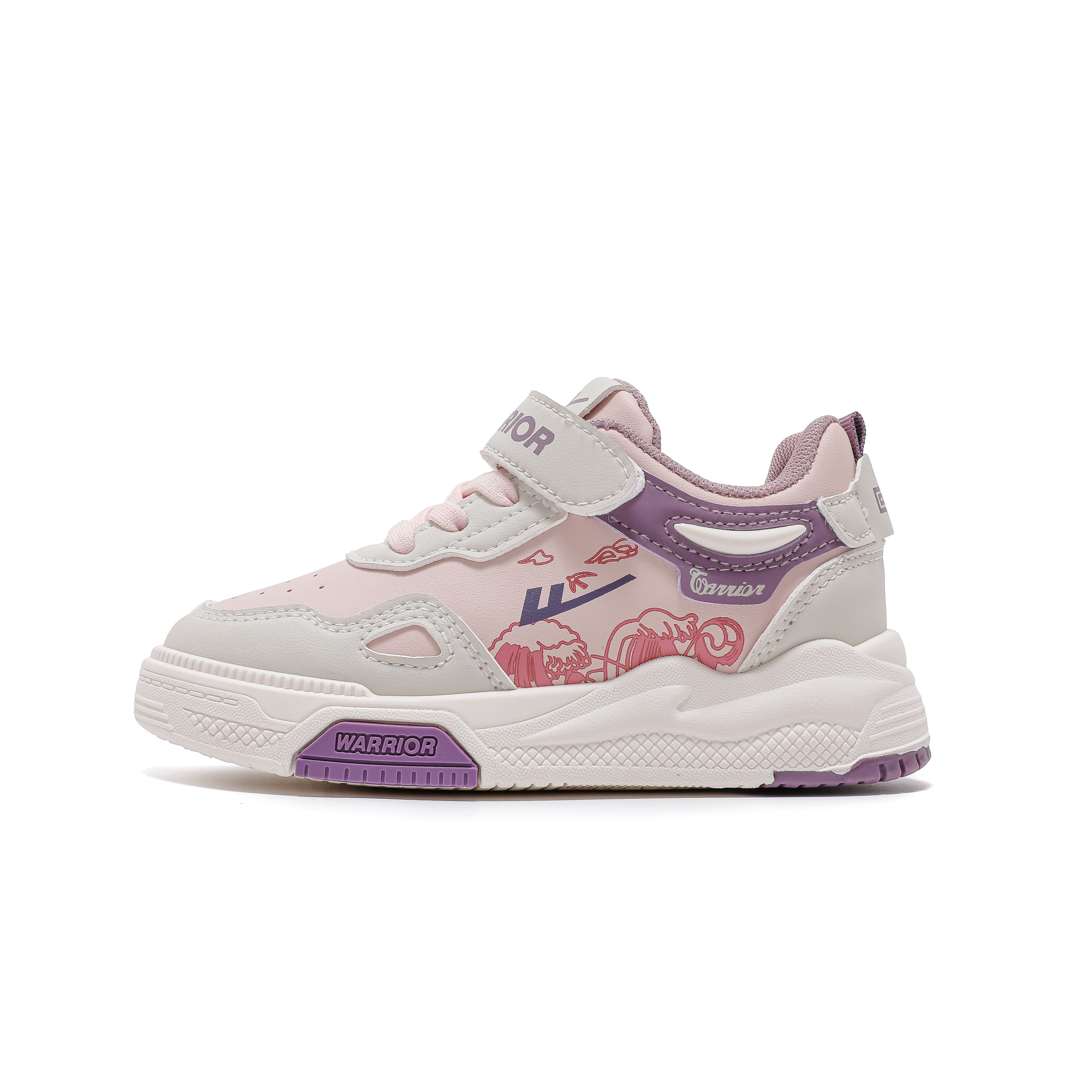 Дышащие, легкие, амортизирующие, низкие детские кроссовки для скейтбординга WARRIOR, розовый/бежевый/фиолетовый
Дышащие, легкие, амортизирующие, низкие детские кроссовки для скейтбординга WARRIOR, розовый/бежевый/фиолетовый