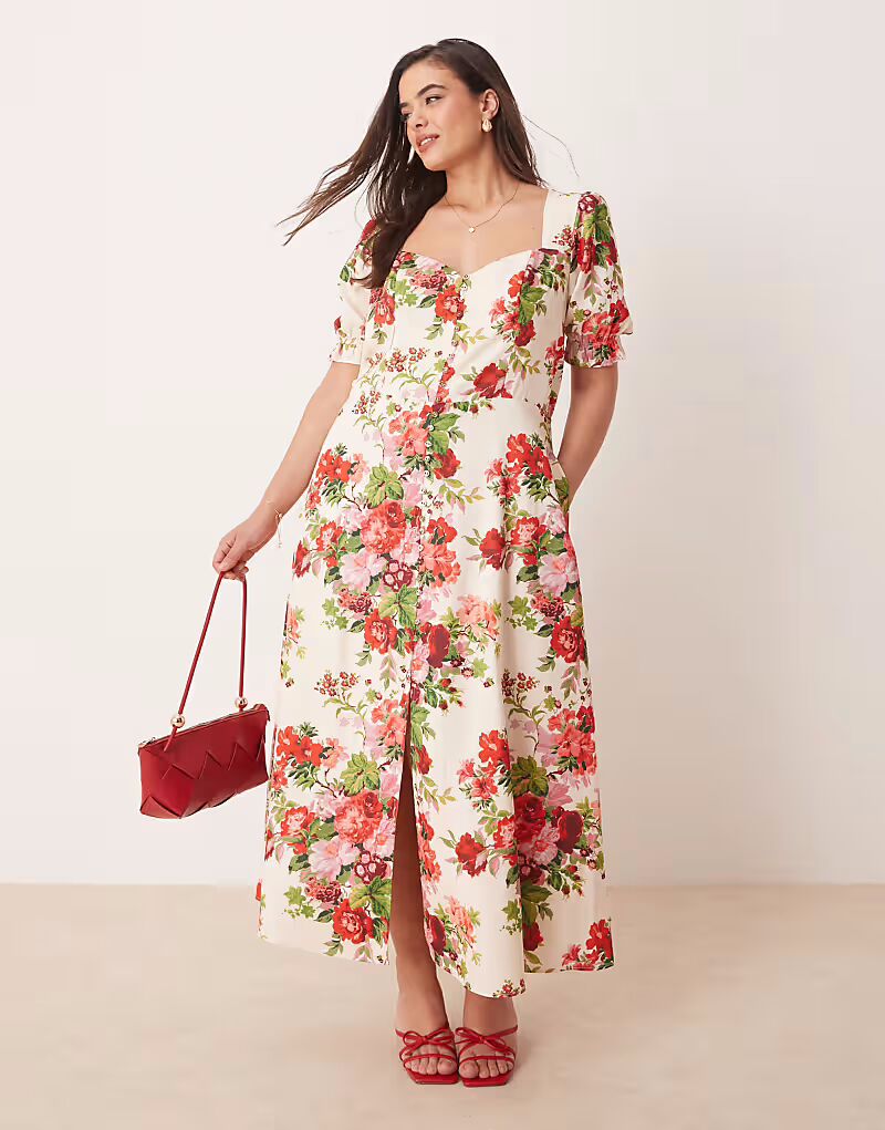 Платье миди Hope & Ivy Plus с квадратным вырезом и открытой спиной в бело-красно-цветочном стиле
Платье миди Hope & Ivy Plus с квадратным вырезом и открытой спиной в бело-красно-цветочном стиле