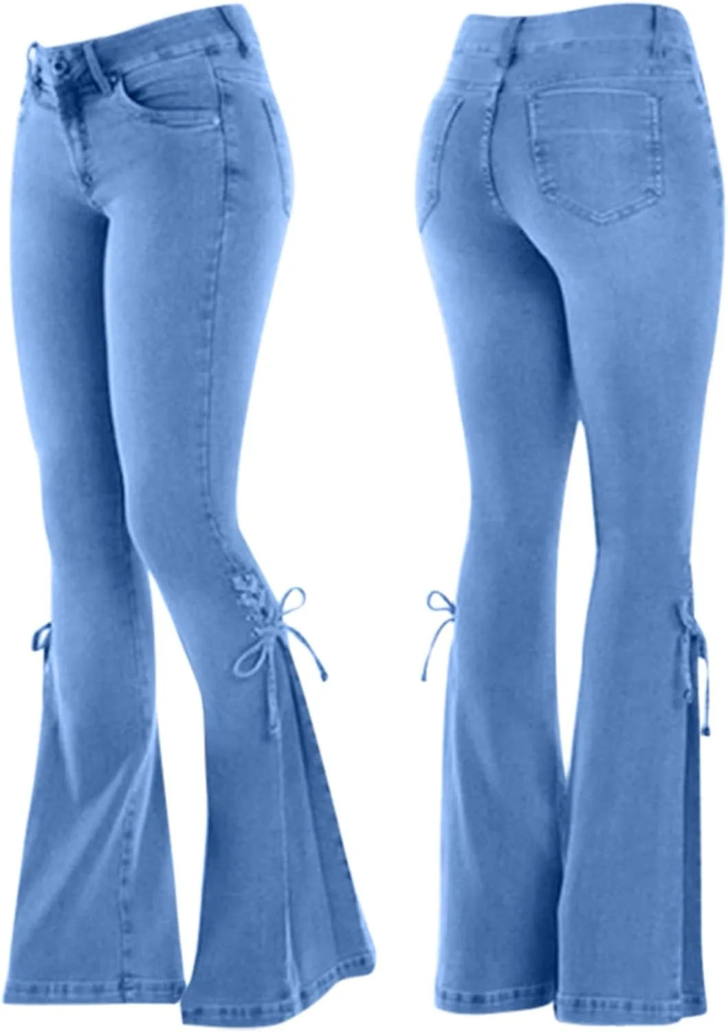 Uillui джинсы с завязками и расклешенным низом, высокие, stretchy, bootcut
Uillui джинсы с завязками и расклешенным низом, высокие, stretchy, bootcut