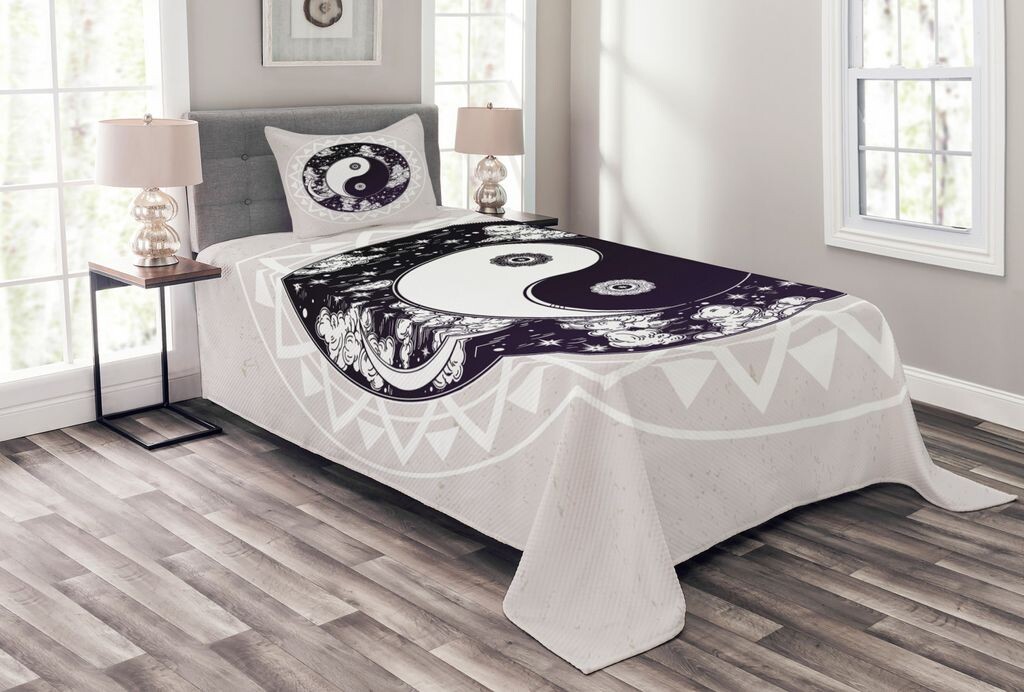 ABAKUHAUS Комплект покрывала Zen, Ying Yang Boho art, комплект со моющимися наволочками, для односпальных кроватей 170 х 220 см, черный белый бежевый
ABAKUHAUS Комплект покрывала Zen, Ying Yang Boho art, комплект со моющимися наволочками, для односпальных кроватей 170 х 220 см, черный белый бежевый