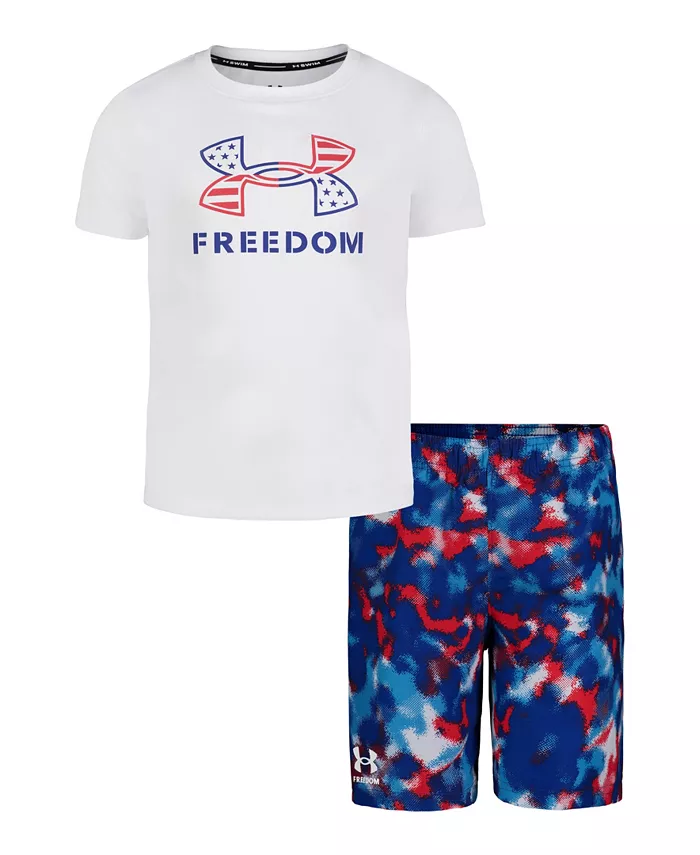 Детский комплект из футболки с коротким рукавом и плавок Freedom Camo Volley, 2 предмета Under Armour
Детский комплект из футболки с коротким рукавом и плавок Freedom Camo Volley, 2 предмета Under Armour