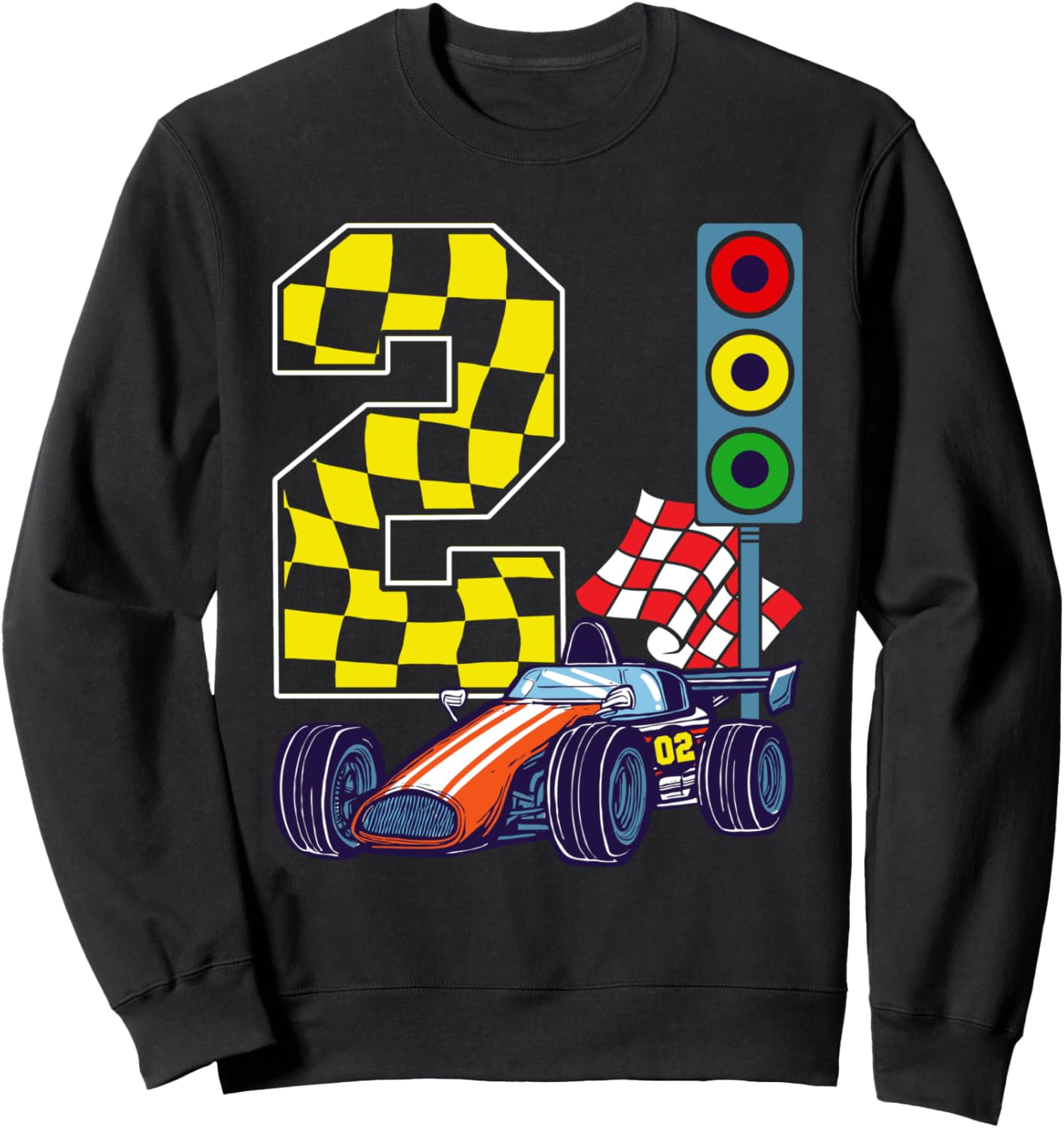 Толстовка с изображением гоночной машинки и светофора для мальчика на 2-й день рождения (2 года) Race Car Birthday Party Racing Family Gift Store, черный
Толстовка с изображением гоночной машинки и светофора для мальчика на 2-й день рождения (2 года) Race Car Birthday Party Racing Family Gift Store, черный