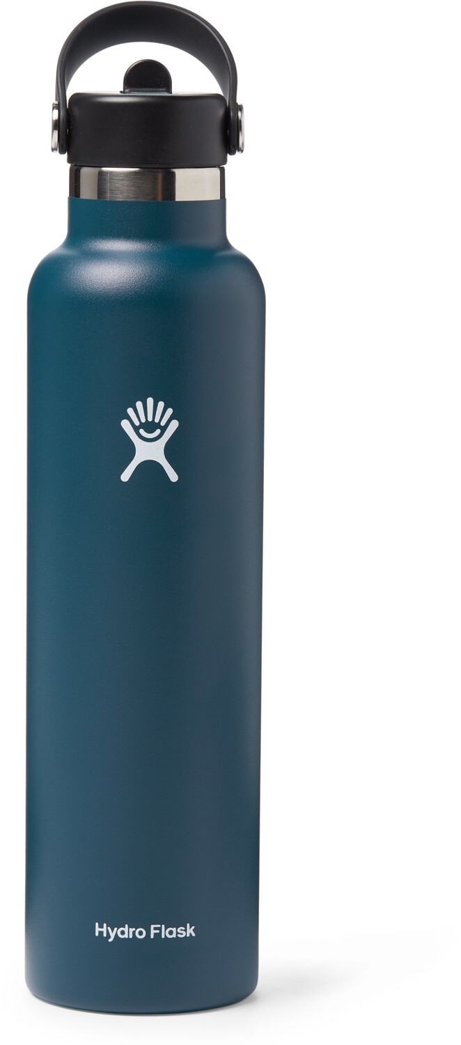 Вакуумная бутылка для воды Hydro Flask со стандартным горлышком и гибкой крышкой, синий