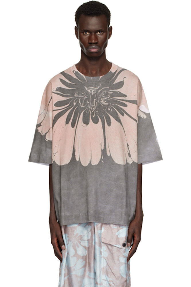 Футболка с принтом розового и серого цветов Dries Van Noten
Футболка с принтом розового и серого цветов Dries Van Noten