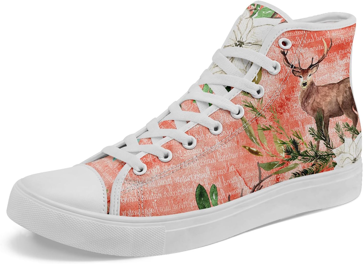 Рождественские высокие кеды из ткани для женщин и мужчин, праздничный подарок, удобные стильные плоские кроссовки для прогулок Awsole, белый/зеленый/розовый/коричневый
Рождественские высокие кеды из ткани для женщин и мужчин, праздничный подарок, удобные стильные плоские кроссовки для прогулок Awsole, белый/зеленый/розовый/коричневый