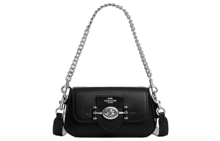 Сумка через плечо Brie из телячьей кожи, черная COACH
Сумка через плечо Brie из телячьей кожи, черная COACH