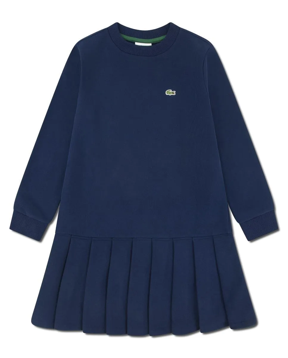 Платье из французского махрового трикотажа для девочки Lacoste, синий
Платье из французского махрового трикотажа для девочки Lacoste, синий