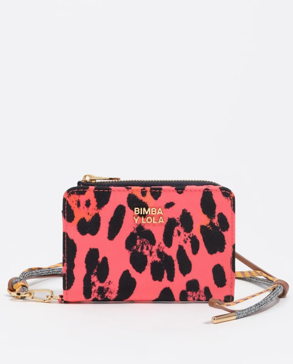 Женский кошелек из нейлона с леопардовым принтом Bimba y Lola, розовый
Женский кошелек из нейлона с леопардовым принтом Bimba y Lola, розовый