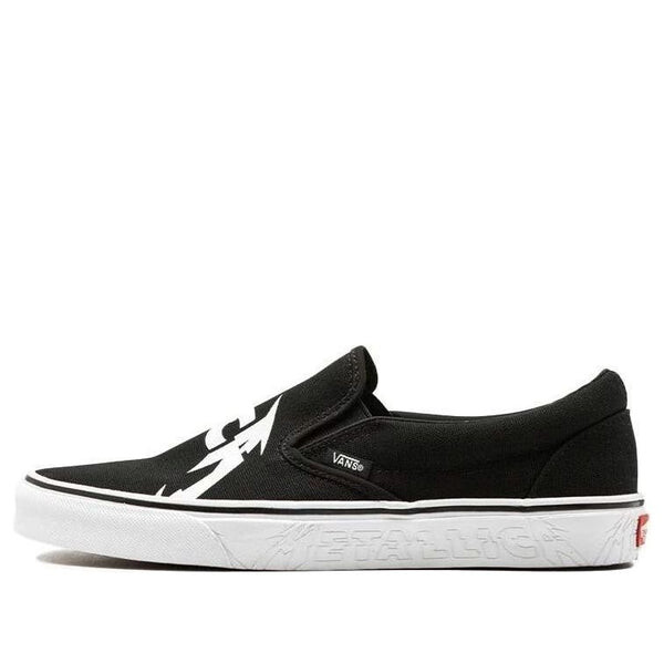 Кроссовки metallica x classic slip-on 'black white' Vans, черный
Кроссовки metallica x classic slip-on 'black white' Vans, черный