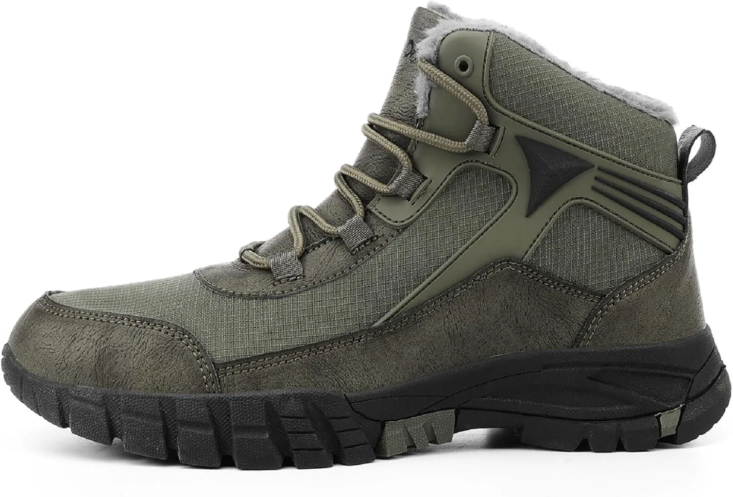 Мужские зимние ботинки с шерстяной подкладкой, уличные, с противоскользящей подошвой, на шнуровке, водонепроницаемые, модные походные ботинки Generic, зеленый
Мужские зимние ботинки с шерстяной подкладкой, уличные, с противоскользящей подошвой, на шнуровке, водонепроницаемые, модные походные ботинки Generic, зеленый