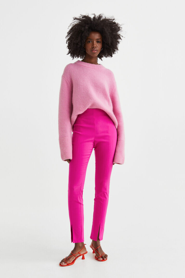 Узкие брюки H&M, фиолетовый
Узкие брюки H&M, фиолетовый