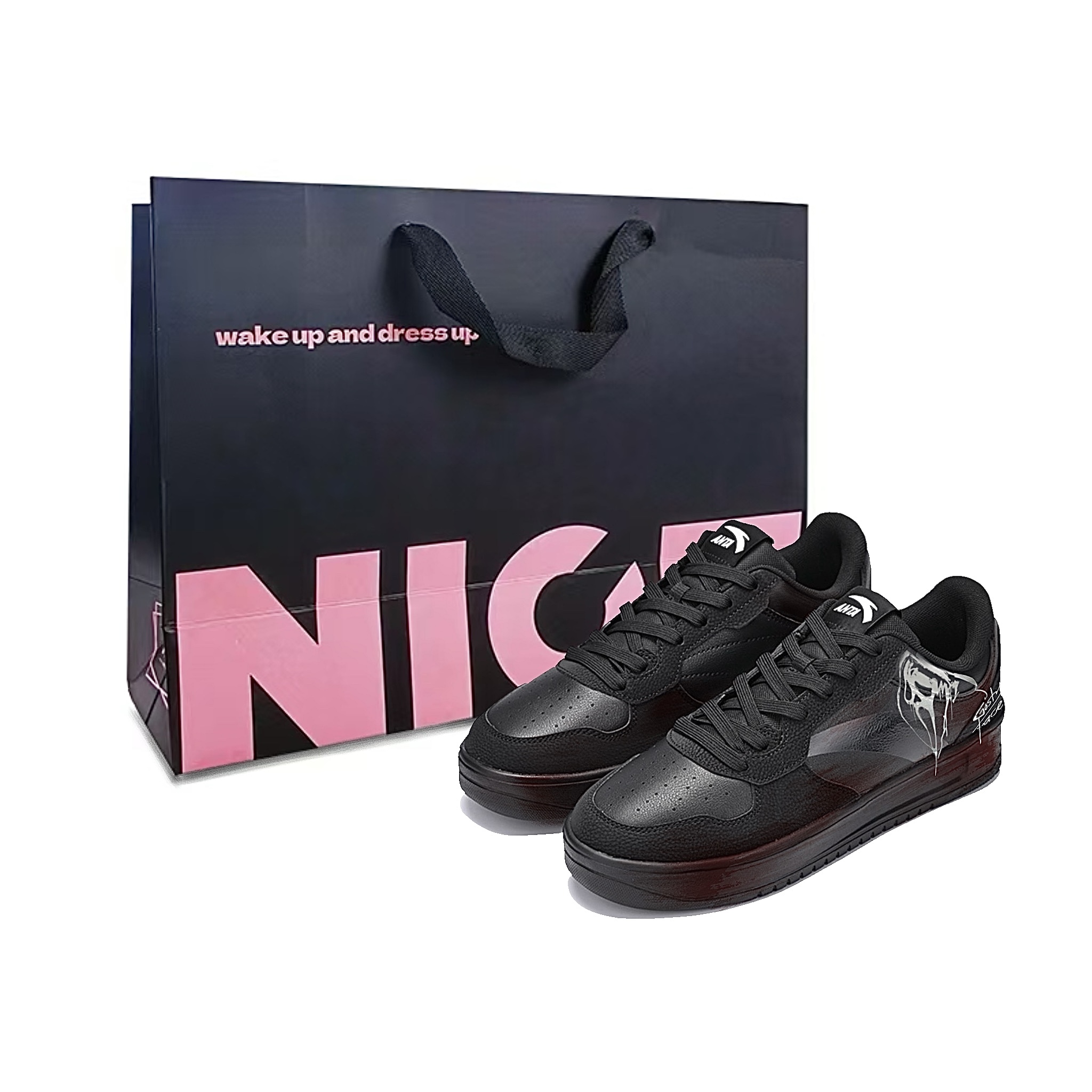 Классические амортизирующие, износостойкие низкие скейтбордистские кроссовки для мужчин Anta, черный
Классические амортизирующие, износостойкие низкие скейтбордистские кроссовки для мужчин Anta, черный