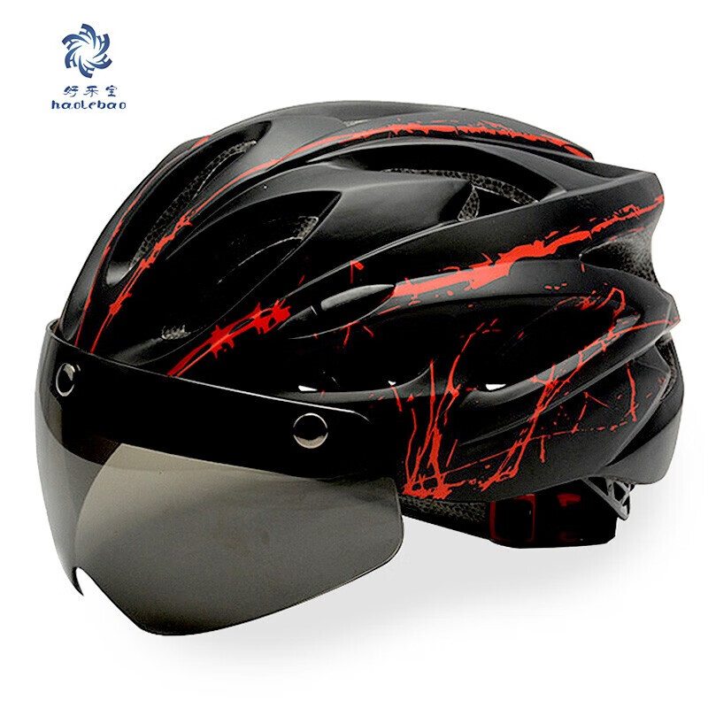 Шлем для велоспорта Haolebao с магнитными очками, черный/красный
Шлем для велоспорта Haolebao с магнитными очками, черный/красный