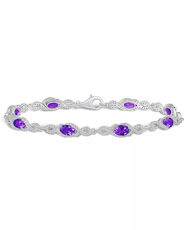 Браслет с аметистом и белым топазом (3-5/8 карата и 2 карата) из стерлингового серебра Macy'S, amethyst
Браслет с аметистом и белым топазом (3-5/8 карата и 2 карата) из стерлингового серебра Macy'S, amethyst
