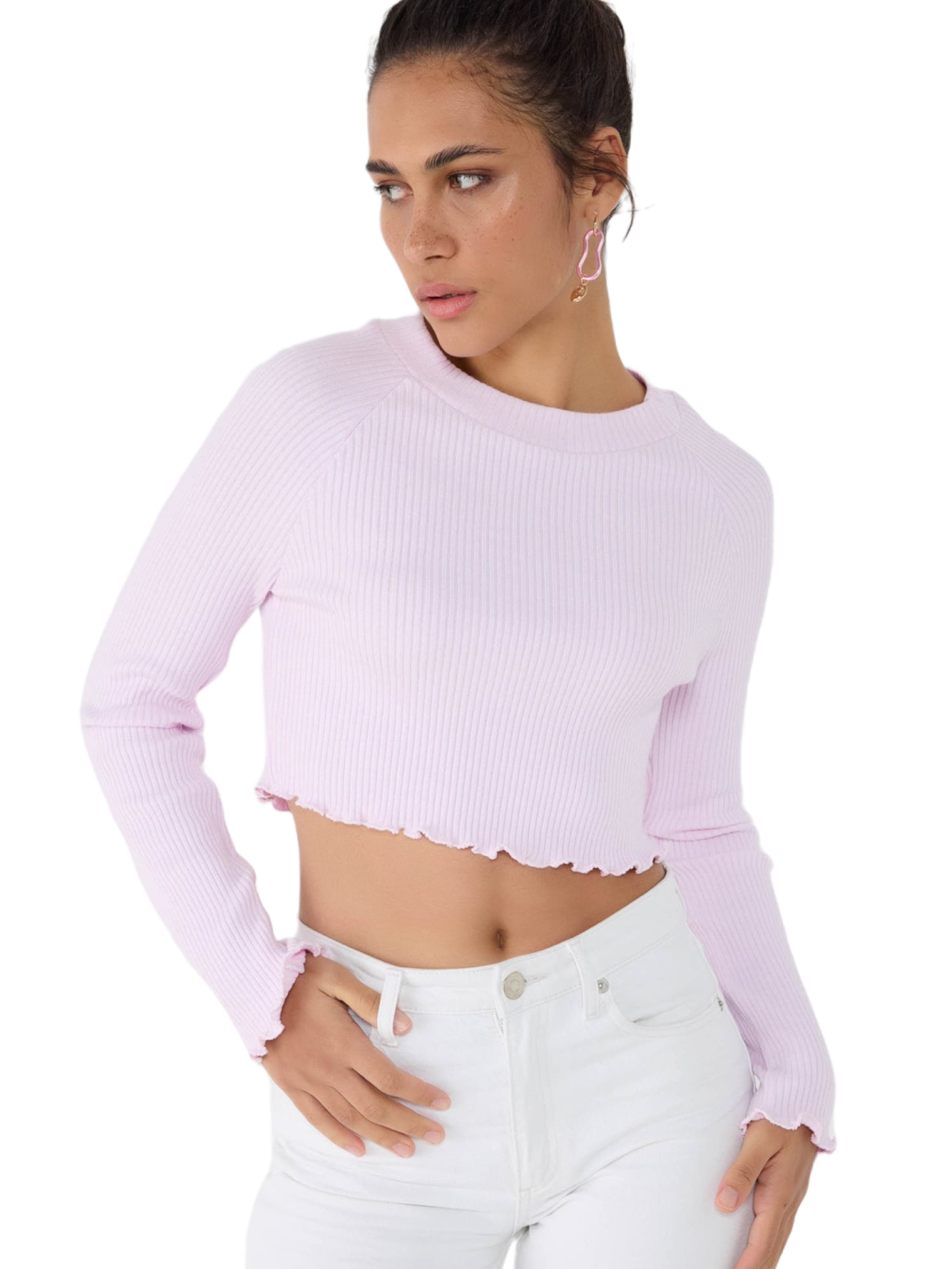 No Matter What Лонгслив в сиреневом цвете
No Matter What Лонгслив в сиреневом цвете