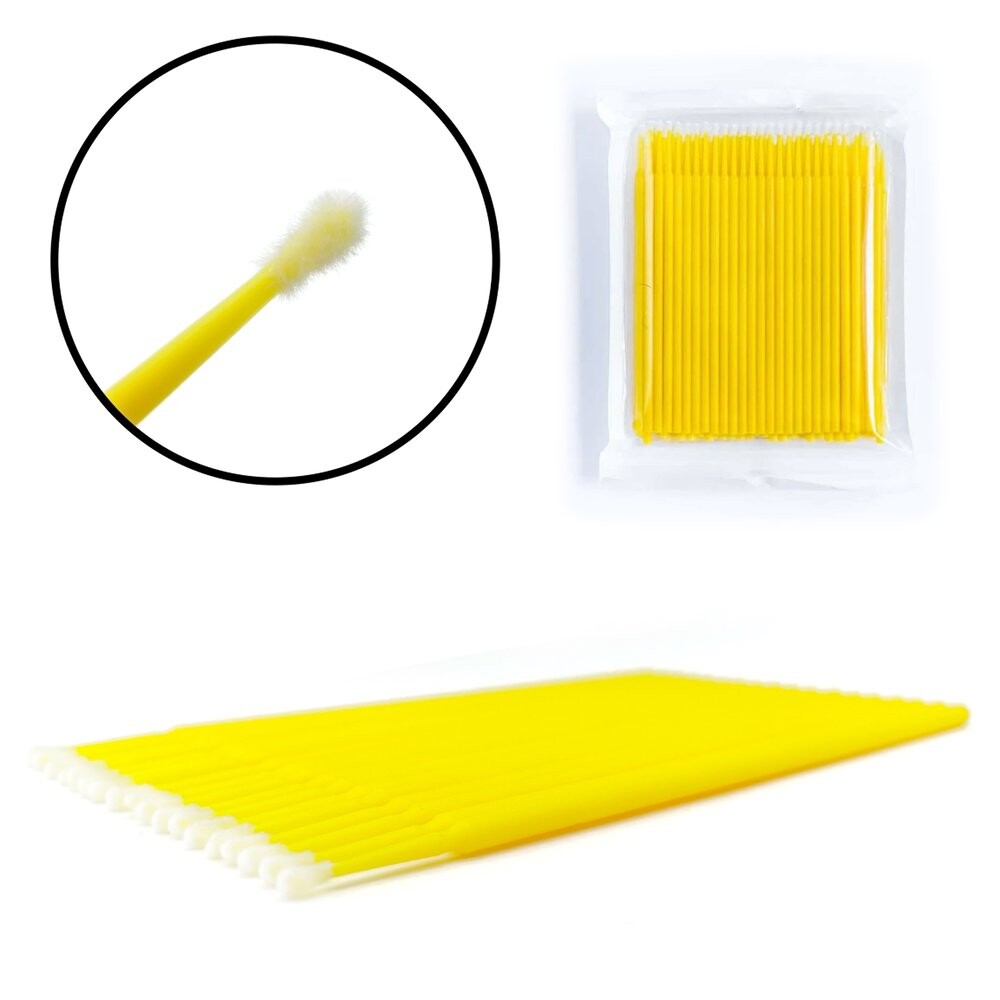 ForMe, Аппликаторы-микрокисти большие в пакете 100 шт., Желтый
ForMe, Аппликаторы-микрокисти большие в пакете 100 шт., Желтый