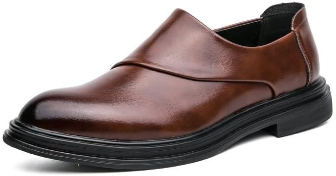 Мужские классические кожаные туфли, слипоны из кожи, подходят для деловой и формальной одежды, вождения, удобная повседневная обувь Zestrelax, коричневый
Мужские классические кожаные туфли, слипоны из кожи, подходят для деловой и формальной одежды, вождения, удобная повседневная обувь Zestrelax, коричневый