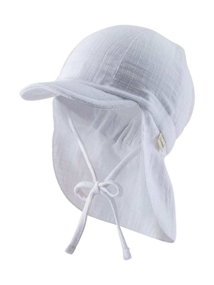 Sterntaler Кепка с защитой шеи, однотонная белая
Sterntaler Кепка с защитой шеи, однотонная белая