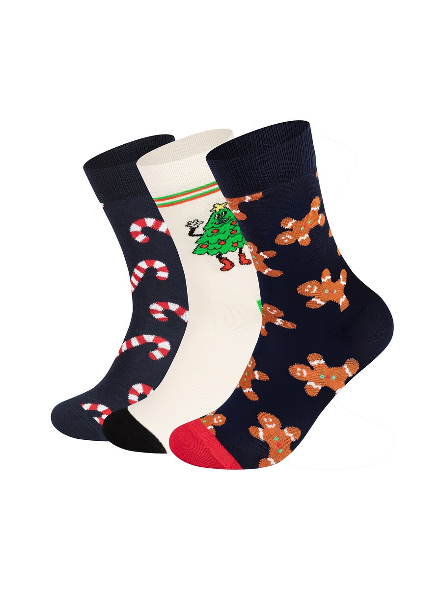 Носки Happy Socks Gingerbread, Happy Tree and Candy Cane, цвет marine blue/Navy/White
Носки Happy Socks Gingerbread, Happy Tree and Candy Cane, цвет marine blue/Navy/White