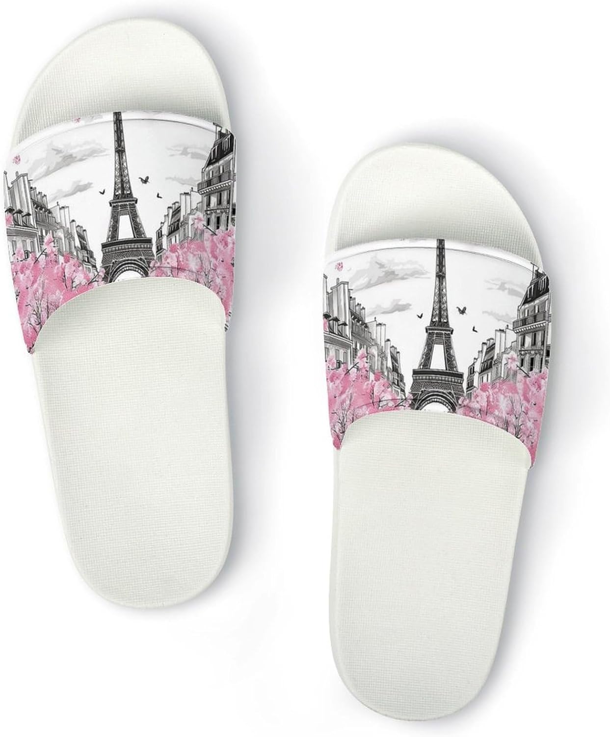 Шлепанцы с Эйфелевой башней Amoewccr, белый
Шлепанцы с Эйфелевой башней Amoewccr, белый