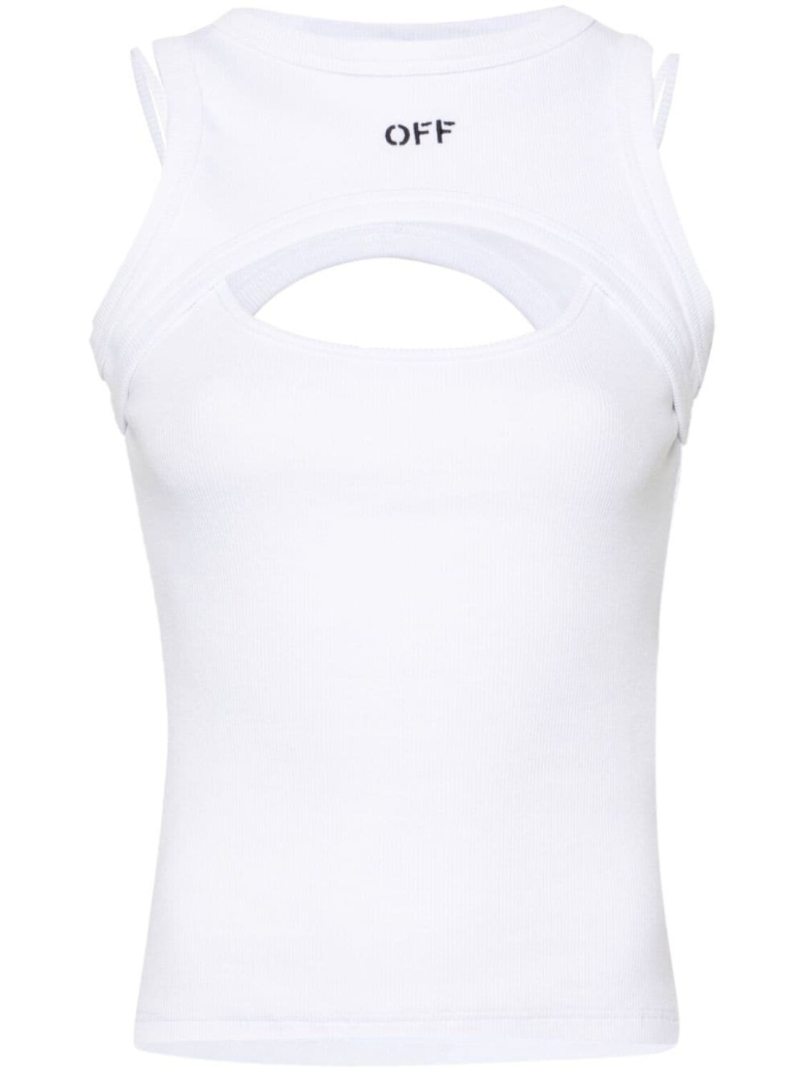 Off-White многослойный ребристый верх, белый
Off-White многослойный ребристый верх, белый