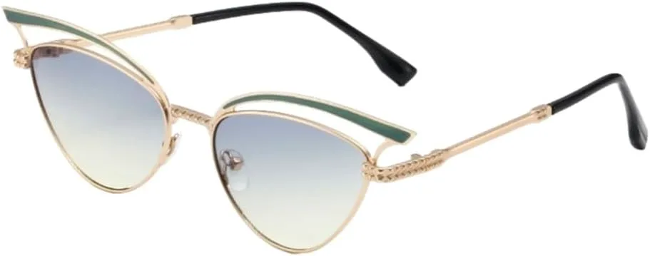 Металлические солнцезащитные очки, оригинальные и персонализированные очки-«кошачий глаз» с полой оправой, модные очки для подиума UJNHGQ, Gold Blue Yellow
Металлические солнцезащитные очки, оригинальные и персонализированные очки-«кошачий глаз» с полой оправой, модные очки для подиума UJNHGQ, Gold Blue Yellow