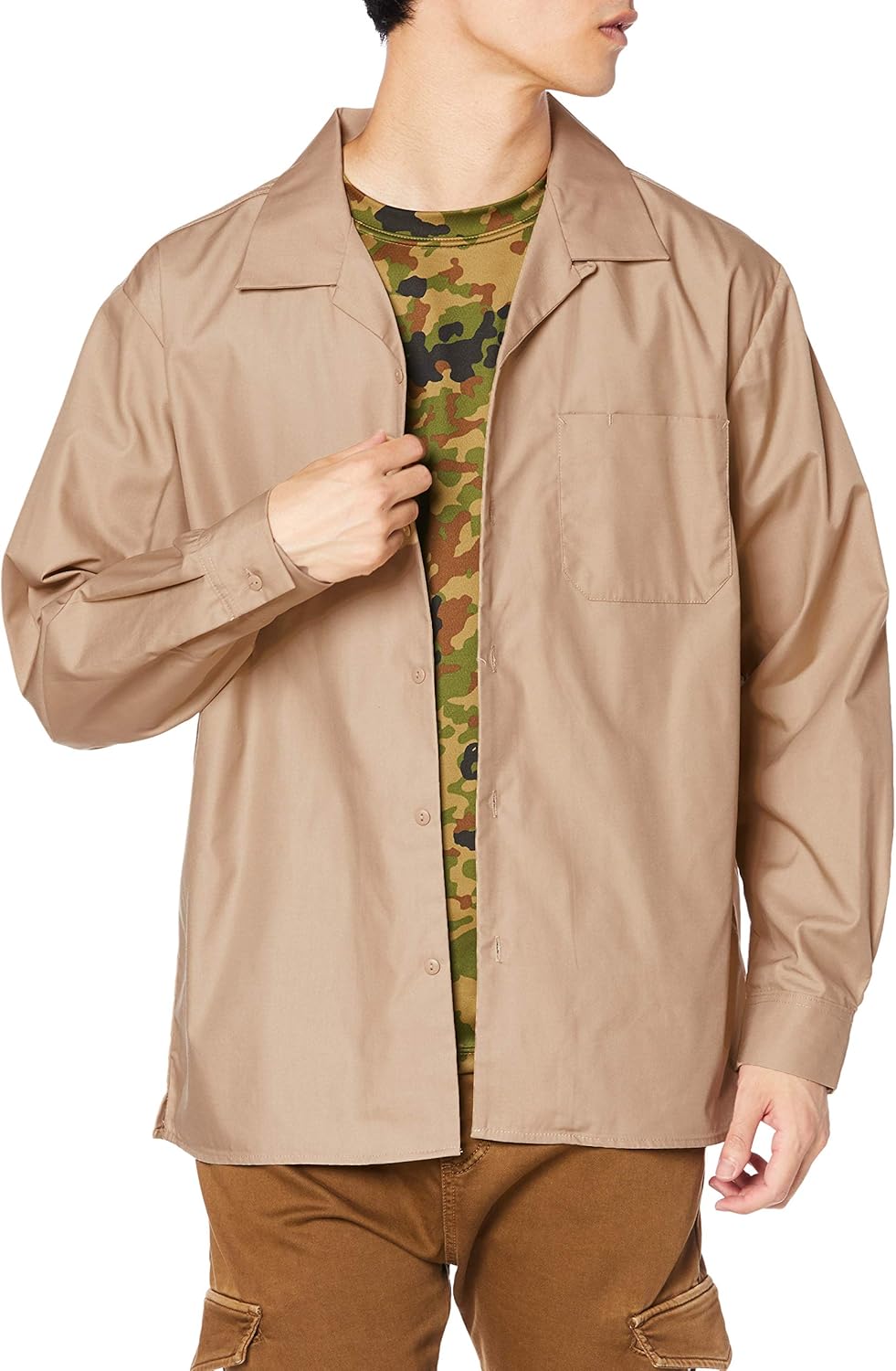 Футболка United Athletic с открытым воротником, рубашка с длинным рукавом и открытым воротником, мокко бежевый
Футболка United Athletic с открытым воротником, рубашка с длинным рукавом и открытым воротником, мокко бежевый