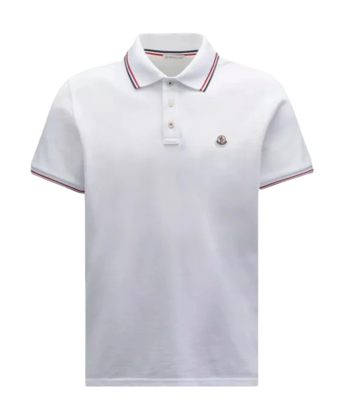Рубашка-Поло из хлопкового пике с трехцветной отделкой Moncler, белый
Рубашка-Поло из хлопкового пике с трехцветной отделкой Moncler, белый