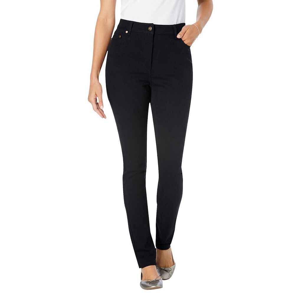 Женщина в женских эластичных узких джинсах больших размеров для миниатюрных женщин Woman Within, цвет Black Denim
Женщина в женских эластичных узких джинсах больших размеров для миниатюрных женщин Woman Within, цвет Black Denim