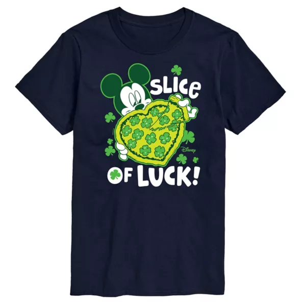 Мужская футболка с рисунком Микки Мауса «Кусочек удачи» Disney, синий
Мужская футболка с рисунком Микки Мауса «Кусочек удачи» Disney, синий