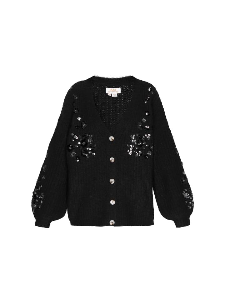 Женский кардиган черного цвета usha FESTIVAL
Женский кардиган черного цвета usha FESTIVAL