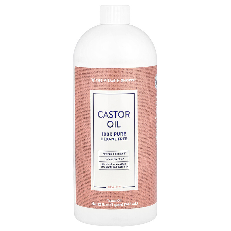 The Vitamin Shoppe, Касторовое масло, 946 мл (32 жидк. унц.)
The Vitamin Shoppe, Касторовое масло, 946 мл (32 жидк. унц.)