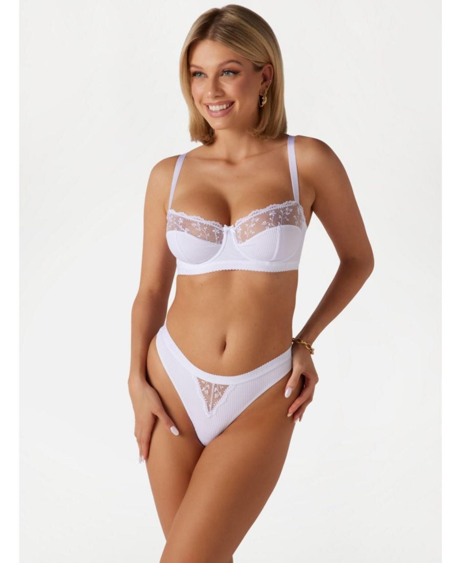 Женский бюстгальтер-балконет Livia GUESS, Pure white
Женский бюстгальтер-балконет Livia GUESS, Pure white