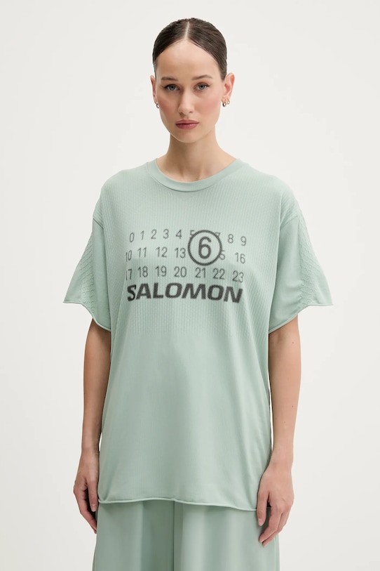 Футболка Salomon x Mm6 Maison Margiela, бирюзовый
Футболка Salomon x Mm6 Maison Margiela, бирюзовый