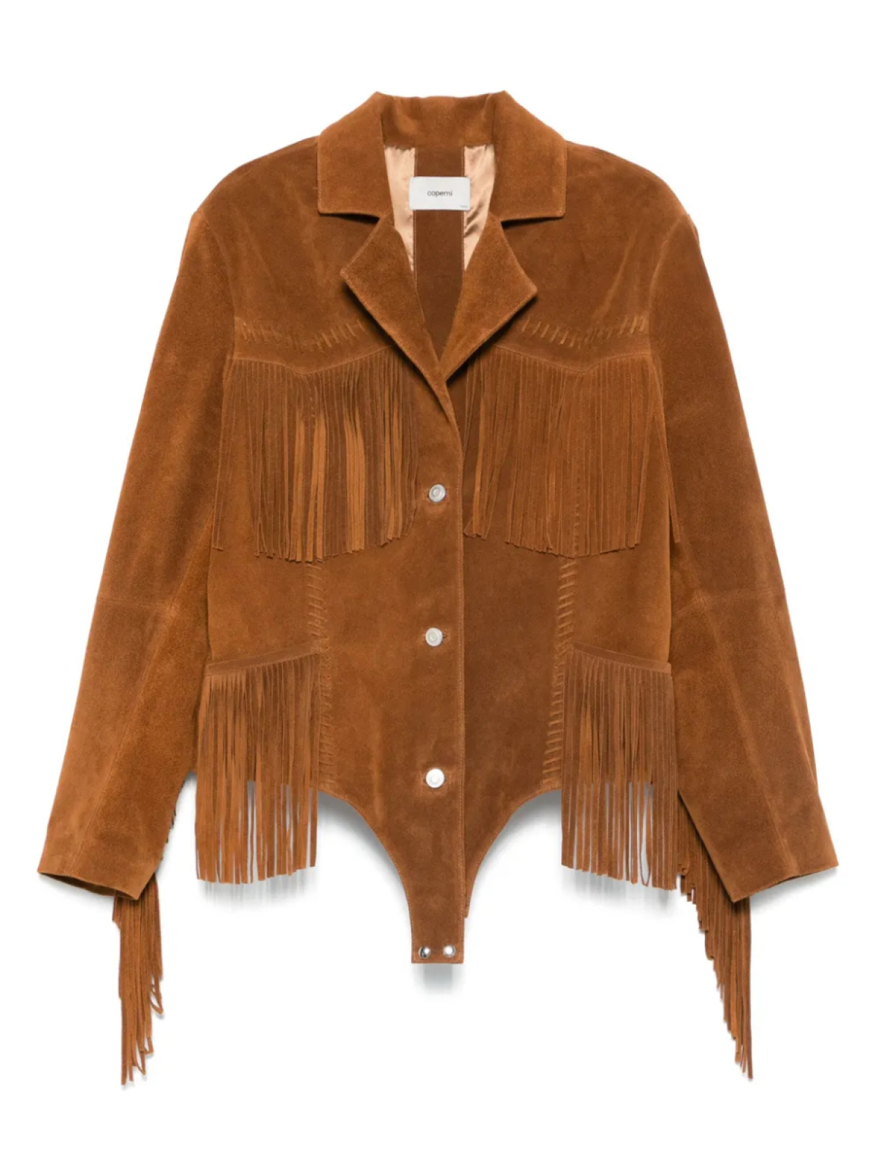Замшевая куртка с бахромой Coperni, коричневый
Замшевая куртка с бахромой Coperni, коричневый