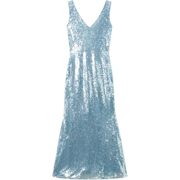 Платье с пайетками и v-образным вырезом Self-portrait, синий
Платье с пайетками и v-образным вырезом Self-portrait, синий