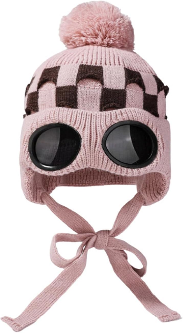 Winter Hats for Women Ski with Goggle Lens Knitted Cuffed Warm Snow Beanie Earflap Outdoor Snowboarding Motorcycle Generic, A Pink
Winter Hats for Women Ski with Goggle Lens Knitted Cuffed Warm Snow Beanie Earflap Outdoor Snowboarding Motorcycle Generic, A Pink