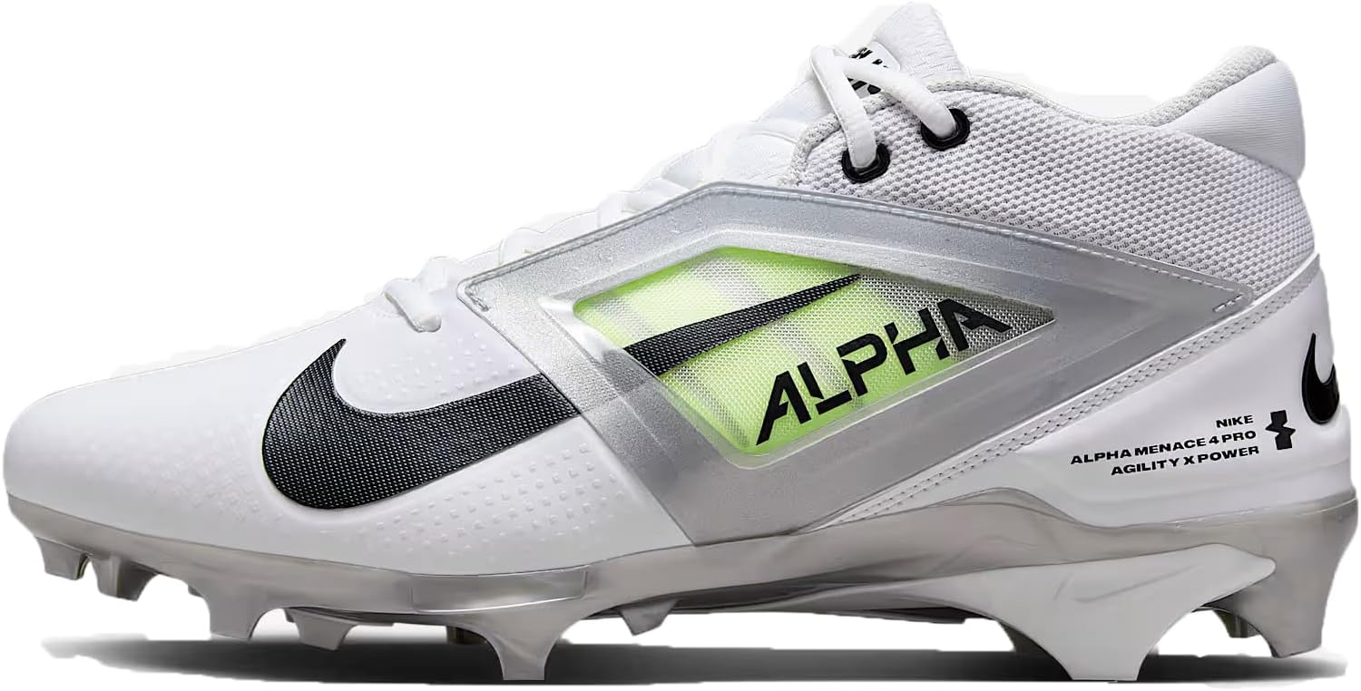 Футбольные бутсы Nike Alpha Menace 4 Pro, White/Metallic Silver/Photon Dust
Футбольные бутсы Nike Alpha Menace 4 Pro, White/Metallic Silver/Photon Dust