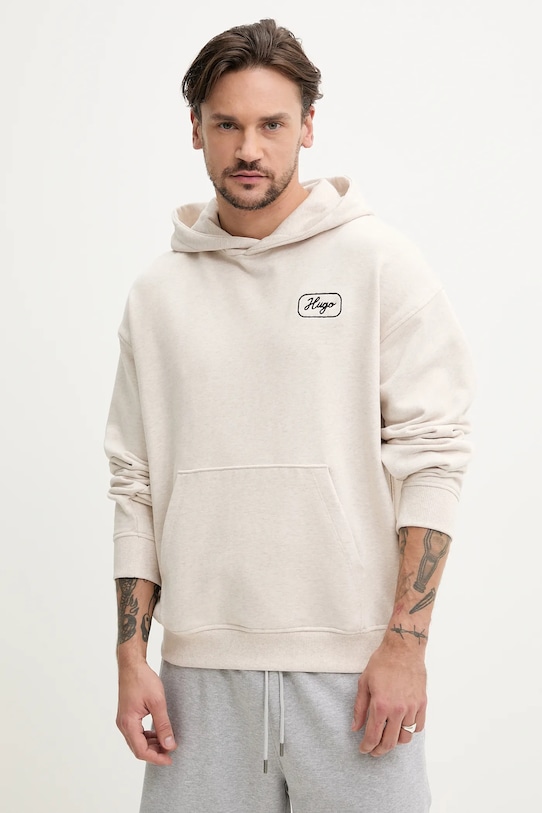 Хлопковая толстовка Hugo Blue, бежевый
Хлопковая толстовка Hugo Blue, бежевый