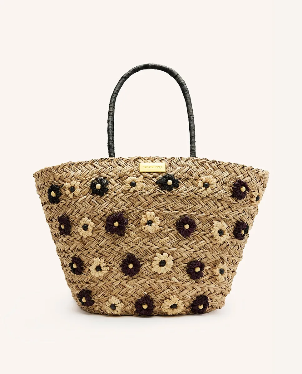 Большая сумка-корзина из рафии с цветочным декором Gioseppo, бежевый
Большая сумка-корзина из рафии с цветочным декором Gioseppo, бежевый