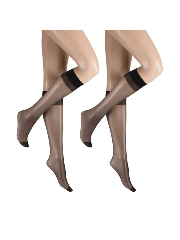 Hudson Комплект из двух тонких чулок до колена Lilly Lafina, размер 15, с не сдавливающим поясом, черного цвета
Hudson Комплект из двух тонких чулок до колена Lilly Lafina, размер 15, с не сдавливающим поясом, черного цвета