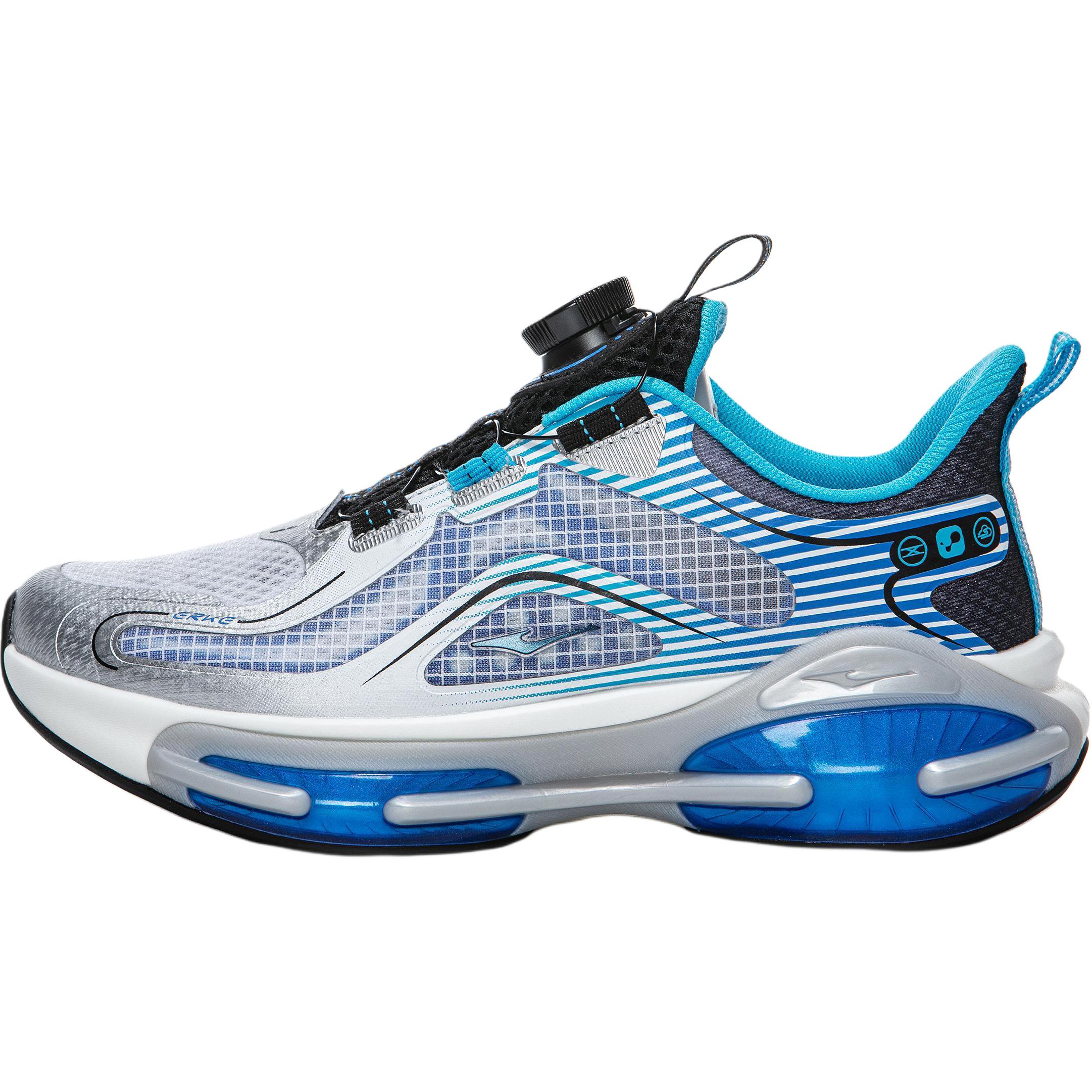 Износостойкие низкие кроссовки для детей и подростков ERKE KIDS, серебряный/синий 
Износостойкие низкие кроссовки для детей и подростков ERKE KIDS, серебряный/синий