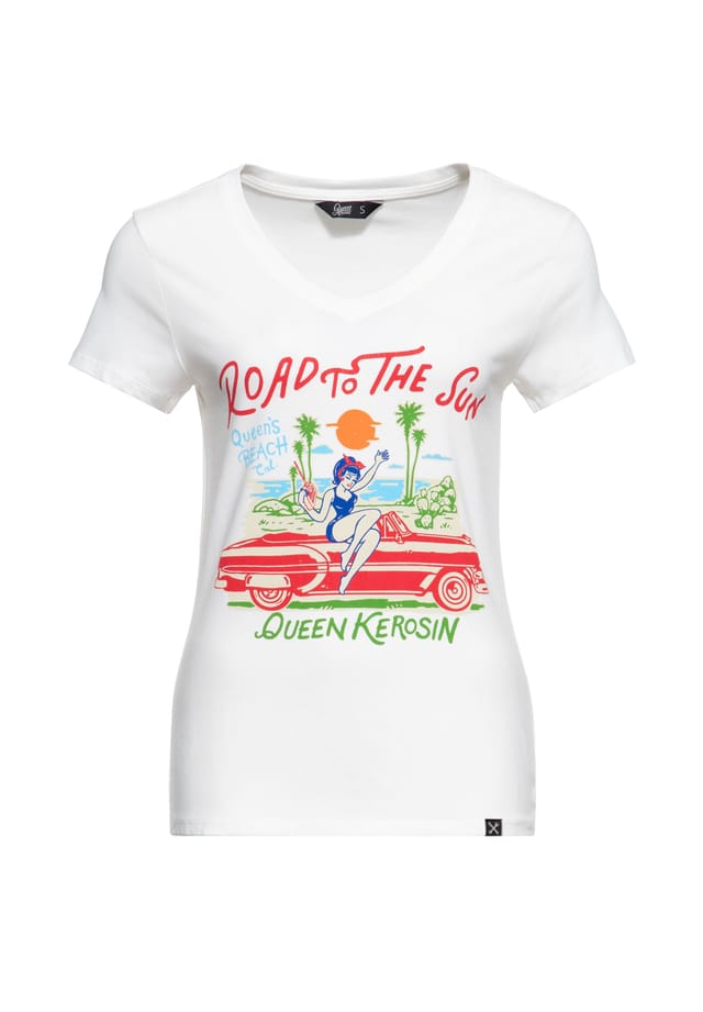 Футболка с принтом «Дорога к солнцу» спереди Queen Kerosin, белый
Футболка с принтом «Дорога к солнцу» спереди Queen Kerosin, белый